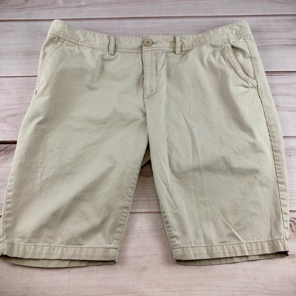 Eddie Bauer Pants - Eddie Bauer Legend Wash Khaki Bermuda Shorts Sz 18